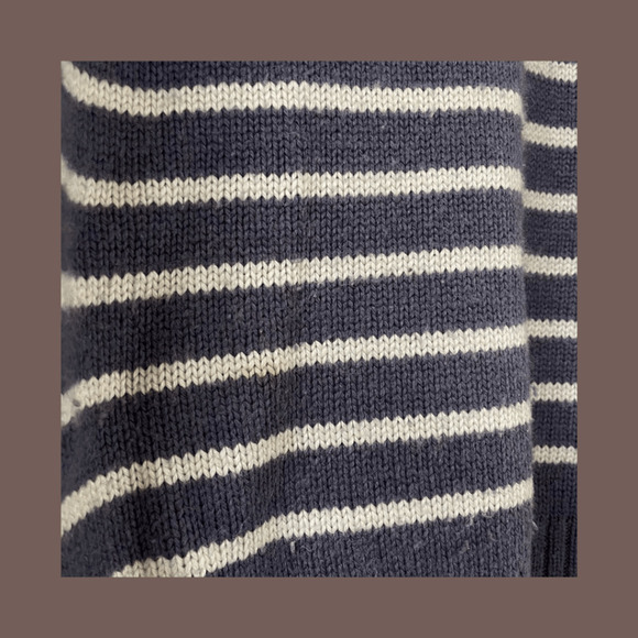 The North Face Wool Sweater | Striped Purple Cream | Size Small | Vintage - Picture 3 of 4